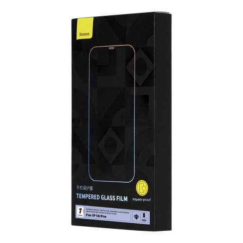 Szkło hartowane Baseus 0.4mm Privacy Apple iPhone 14 Pro z filtrem przeciwpyłowym