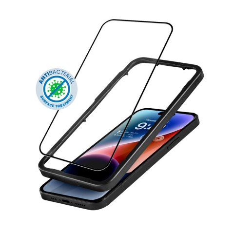 Szkło hartowane iPhone 14 Pro Crong 3D Armour Glass z ramką instalacyjną