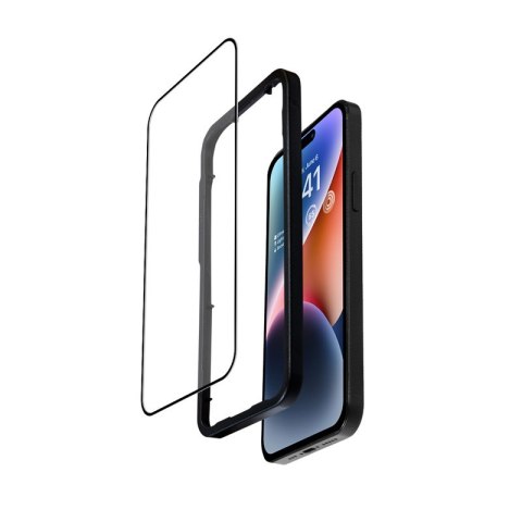 Szkło hartowane iPhone 14 Pro Crong 3D Armour Glass z ramką instalacyjną