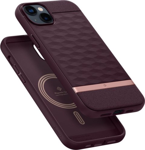 Etui na telefon iPhone 14 Plus / 15 Plus Caseology Burgundowe