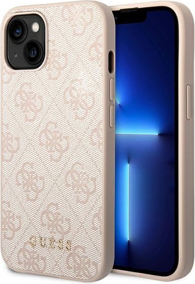 Etui na telefon iPhone 14 Plus/15 Plus Guess różowe hardcase 4G