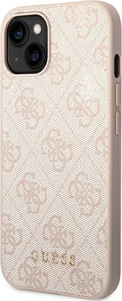 Etui na telefon iPhone 14 Plus/15 Plus Guess różowe hardcase 4G