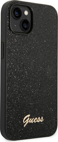 Etui na telefon iPhone 14 Plus / 15 Plus Guess czarne hardcase Glitter