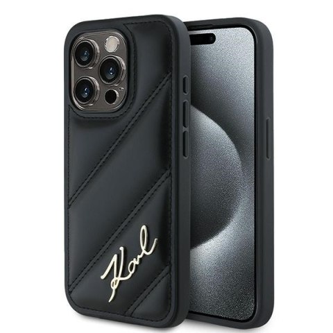 Etui na telefon iPhone 14 Pro Karl Lagerfeld czarne hardcase