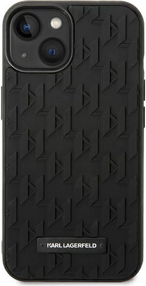 Etui na telefon iPhone 14 Plus / 15 Plus Karl Lagerfeld czarne 3D Monogram