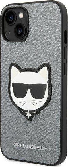 Etui na telefon iPhone 14 Plus / 15 Plus Karl Lagerfeld Saffiano Choupette