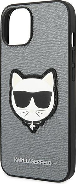 Etui na telefon iPhone 14 Plus / 15 Plus Karl Lagerfeld Saffiano Choupette