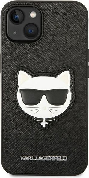 Etui na telefon iPhone 14 Plus / 15 Plus Karl Lagerfeld Choupette czarne