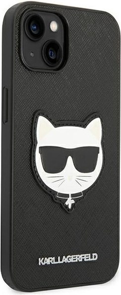 Etui na telefon iPhone 14 Plus / 15 Plus Karl Lagerfeld Choupette czarne