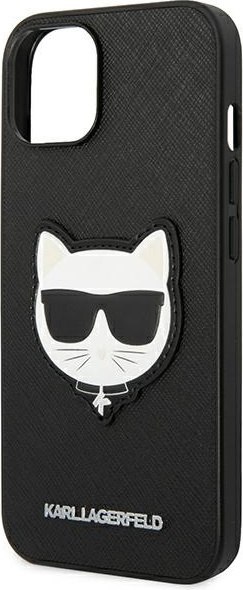 Etui na telefon iPhone 14 Plus / 15 Plus Karl Lagerfeld Choupette czarne