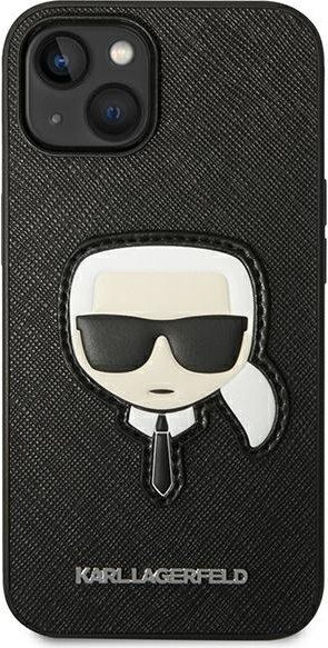 Etui na telefon iPhone 14 Plus / 15 Plus Karl Lagerfeld Saffiano czarne