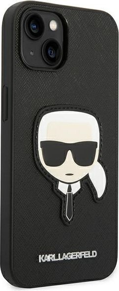 Etui na telefon iPhone 14 Plus / 15 Plus Karl Lagerfeld Saffiano czarne