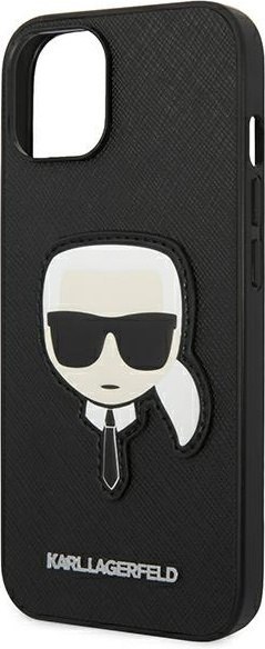 Etui na telefon iPhone 14 Plus / 15 Plus Karl Lagerfeld Saffiano czarne