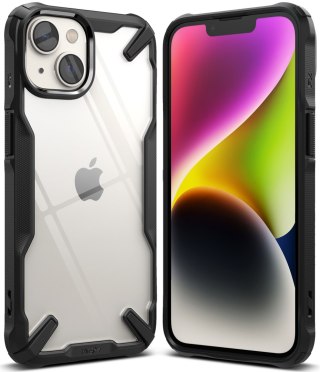 Etui iPhone 14 Plus / 15 Plus Ringke Fusion-X Design czarne