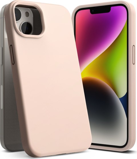 Etui na telefon iPhone 14 Plus / 15 Plus Ringke Silicone różowe