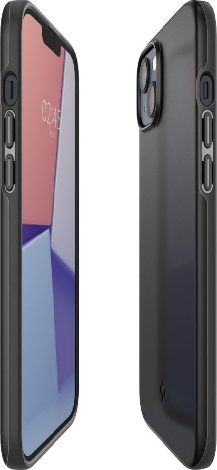 Etui na telefon iPhone 14 Plus / 15 Plus Spigen Thin Fit czarne