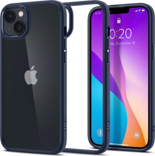 Etui na telefon iPhone 14 Plus / 15 Plus Spigen Ultra Hybrid granatowe