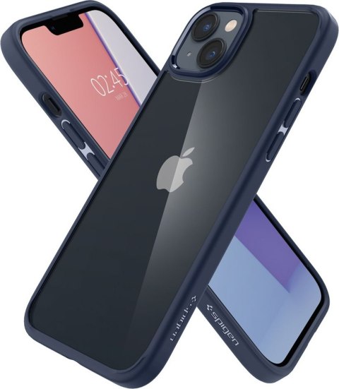 Etui na telefon iPhone 14 Plus / 15 Plus Spigen Ultra Hybrid granatowe