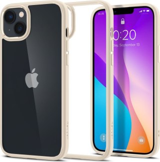 Etui na telefon iPhone 14 Plus / 15 Plus Spigen Ultra Hybrid beżowe