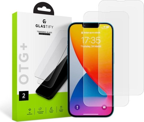 Szkło hartowane iPhone 14 Plus / 15 Plus Glastify OTG+ Clear - Ochrona