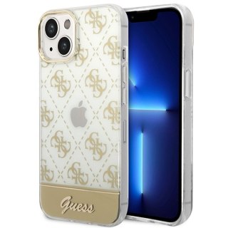 Etui na telefon iPhone 14 Plus / 15 Plus Guess złote hardcase 4G