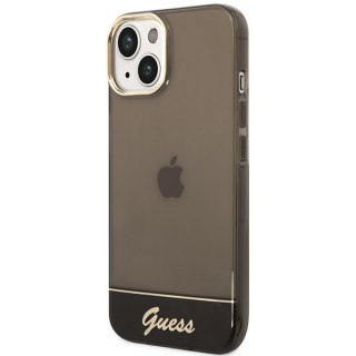 Etui na telefon iPhone 14 Plus/15 Plus Guess czarne hardcase Translucent