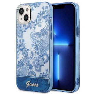 Etui Guess GUHCP14MHGPLHB Apple iPhone 14 Plus / 15 Plus niebieski/blue hardcase Porcelain Collection