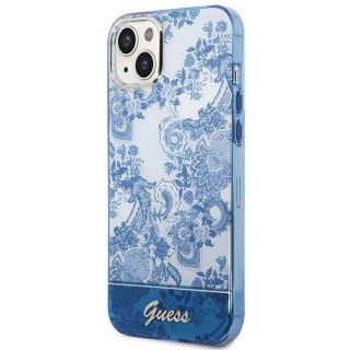 Etui Guess GUHCP14MHGPLHB Apple iPhone 14 Plus / 15 Plus niebieski/blue hardcase Porcelain Collection