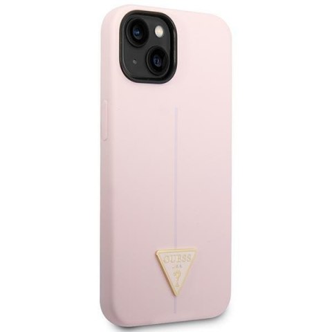 Etui na telefon iPhone 14 Plus / 15 Plus Guess fioletowe silikonowe