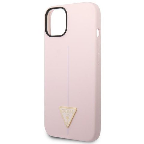 Etui na telefon iPhone 14 Plus / 15 Plus Guess fioletowe silikonowe