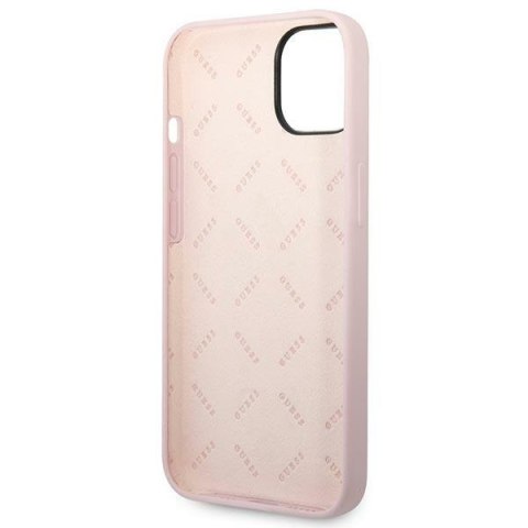 Etui na telefon iPhone 14 Plus / 15 Plus Guess fioletowe silikonowe