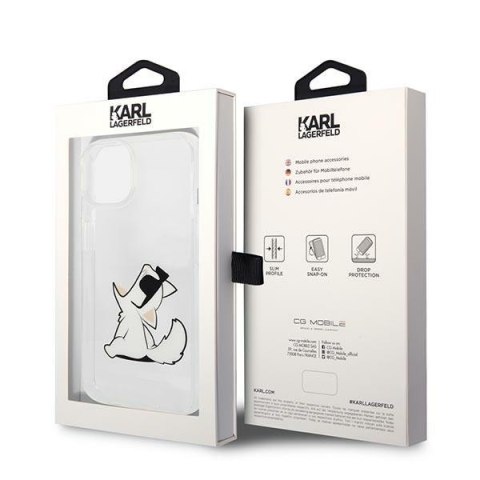 Etui na telefon iPhone 14 Plus / 15 Plus Karl Lagerfeld Choupette Fun