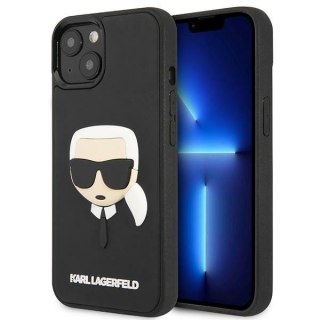 Etui iPhone 14 Plus / 15 Plus Karl Lagerfeld czarne 3D Rubber Karl`s Head