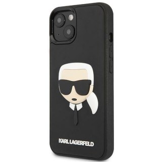 Etui iPhone 14 Plus / 15 Plus Karl Lagerfeld czarne 3D Rubber Karl`s Head