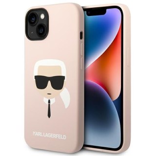 Etui na telefon iPhone 14 Plus / 15 Plus Karl Lagerfeld MagSafe różowe