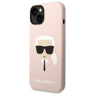 Etui na telefon iPhone 14 Plus / 15 Plus Karl Lagerfeld MagSafe różowe