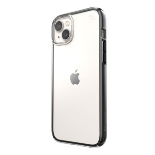 Etui iPhone 14 Plus / 15 Plus Speck Presidio Perfect-Clear Impact Geometry MICROBAN przezroczyste / czarne