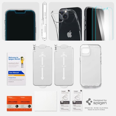 Etui iPhone 14 Plus / 15 Plus Spigen Crystal Pack przezroczyste