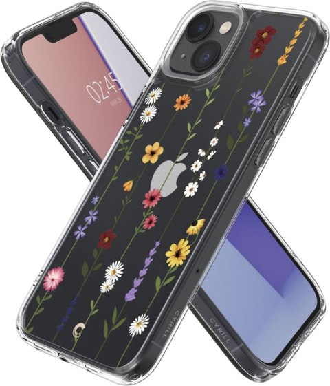 Etui na telefon iPhone 14 Plus / 15 Plus Spigen Cyrill Cecile Kwiaty