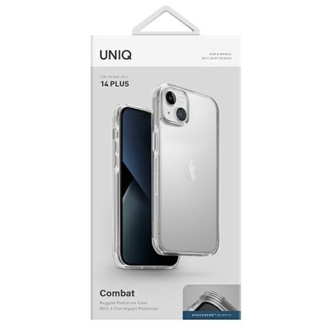 Etui na telefon iPhone 14 Plus / 15 Plus UNIQ Combat crystal clear