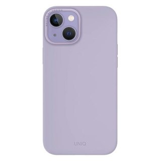 Etui iPhone 14 Plus / 15 Plus UNIQ Lino lilak