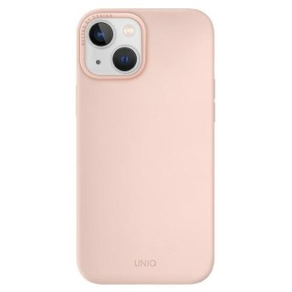 Etui iPhone 14 Plus / 15 Plus UNIQ Lino Hue różowy