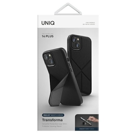 Etui na telefon iPhone 14 Plus / 15 Plus UNIQ Transforma MagClick czarne