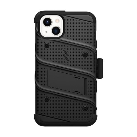 Etui iPhone 14 Plus / 15 Plus ZIZO BOLT Series czarne + szkło