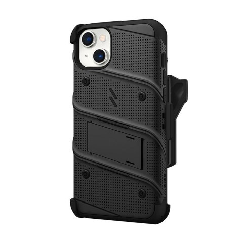 Etui iPhone 14 Plus / 15 Plus ZIZO BOLT Series czarne + szkło