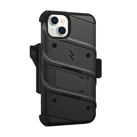 Etui iPhone 14 Plus / 15 Plus ZIZO BOLT Series czarne + szkło