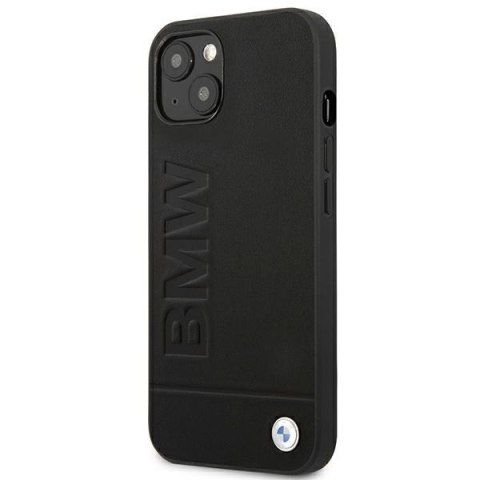 Etui BMW BMHCP14MSLLBK Apple iPhone 14 Plus / 15 Plus czarny/black Leather Stamp