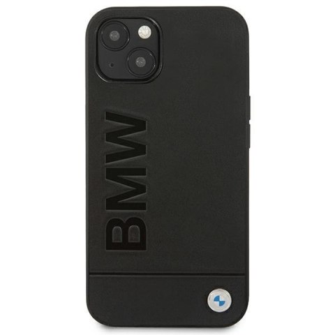 Etui BMW BMHCP14MSLLBK Apple iPhone 14 Plus / 15 Plus czarny/black Leather Stamp