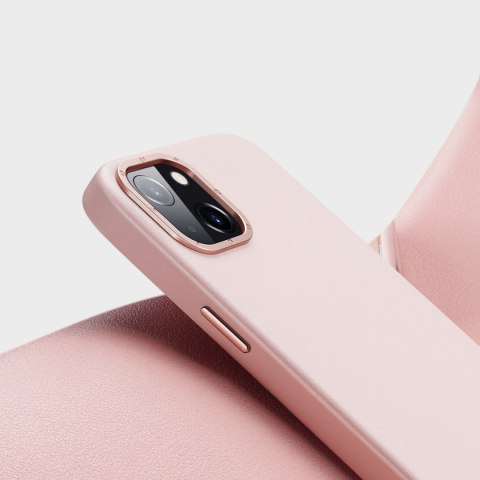 Etui na telefon iPhone 14 Plus / 15 Plus Dux Ducis Grit MagSafe różowy