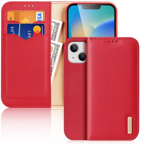 Etui na telefon iPhone 14 Plus / 15 Plus Dux Ducis Hivo czerwony